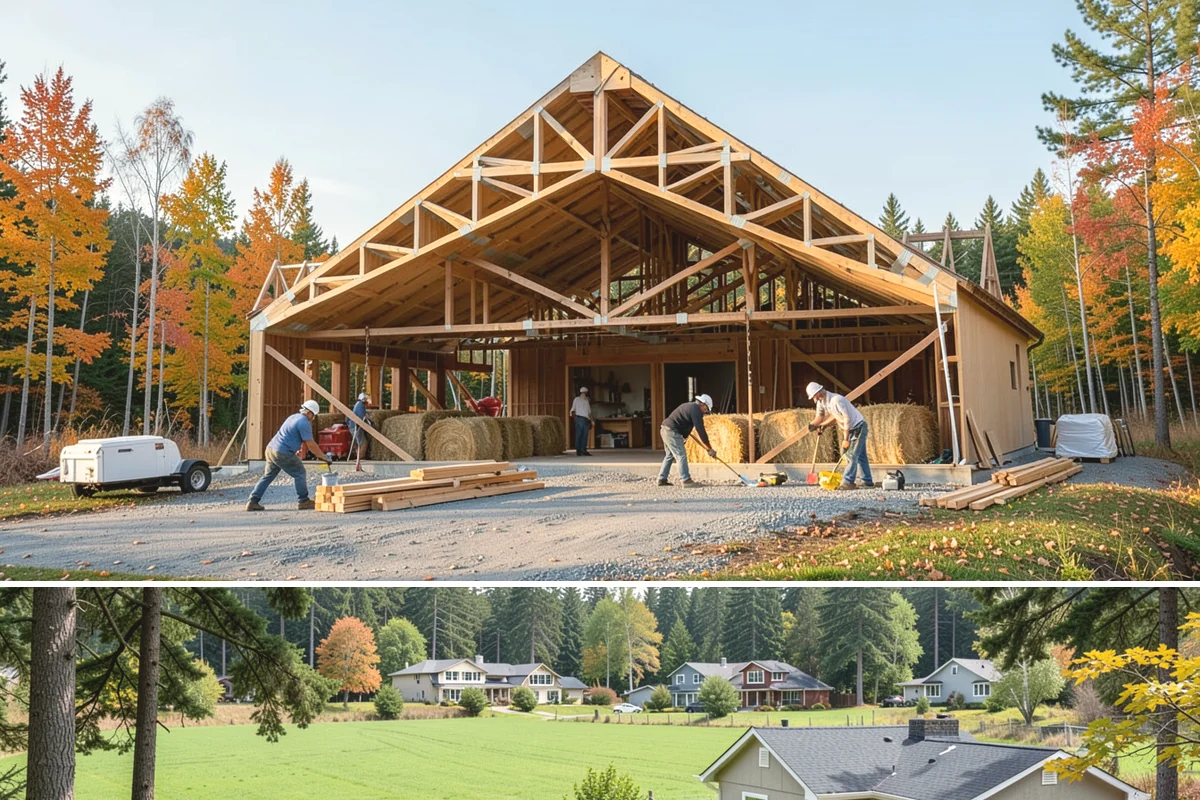 Steel Framing in Lyman, Skagit County, WA - Steel framing is unaffected by weather and installs year-round, making it a dependable choice during the long Western Washington...
