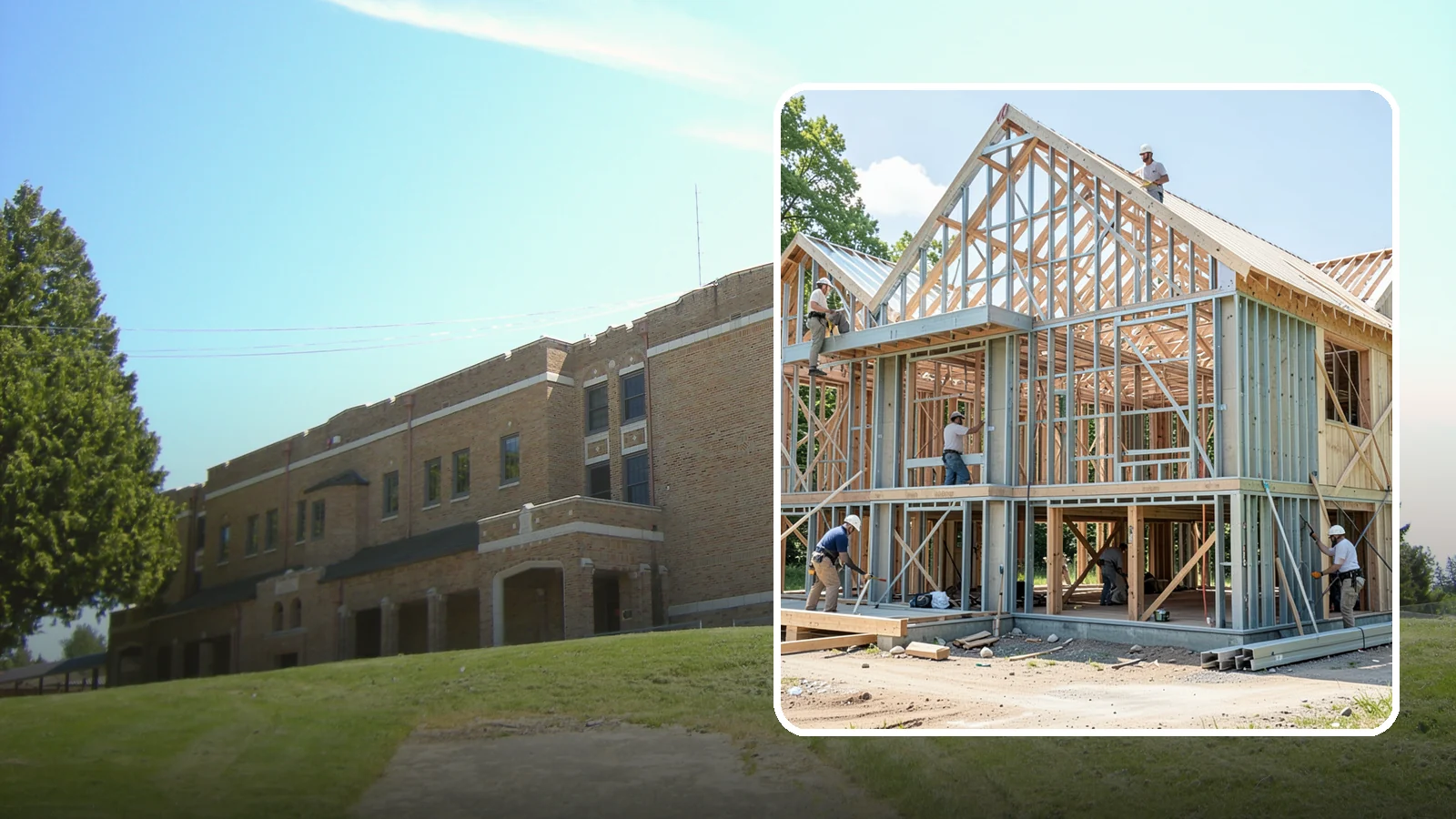 Steel Framing in Maple Valley, King County, WA - We install cold-formed and structural steel framing where longer spans, fire resistance, or strength demand more than wood.