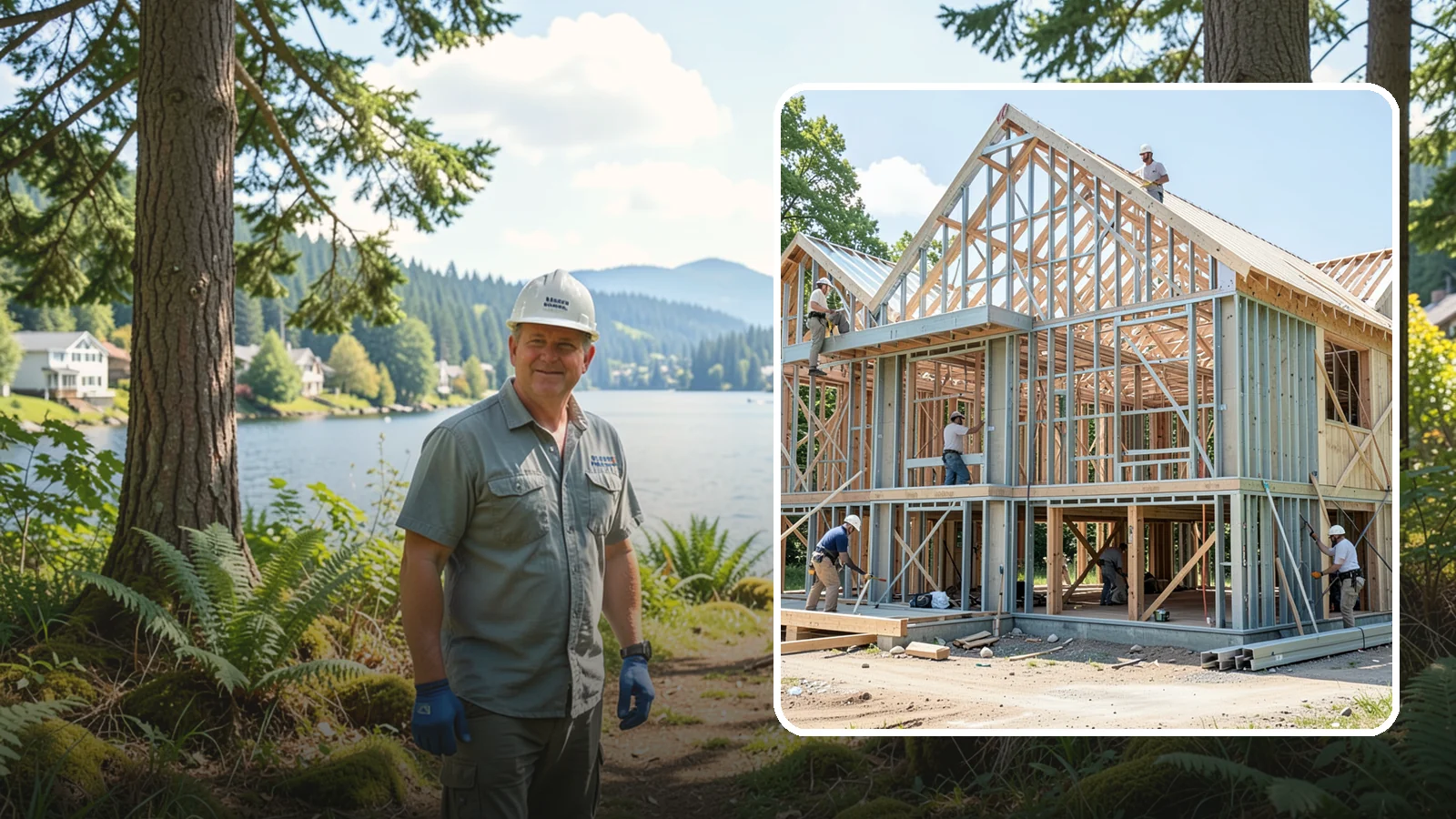 Steel Framing in Milton, King County, WA - We install cold-formed and structural steel framing where longer spans, fire resistance, or strength demand more than wood.