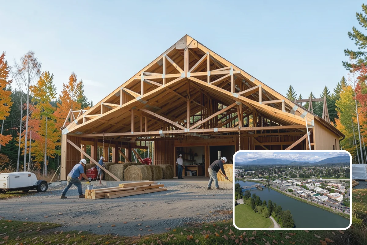 Steel Framing in Mount Vernon, Skagit County, WA - Long clear spans without intermediate posts
