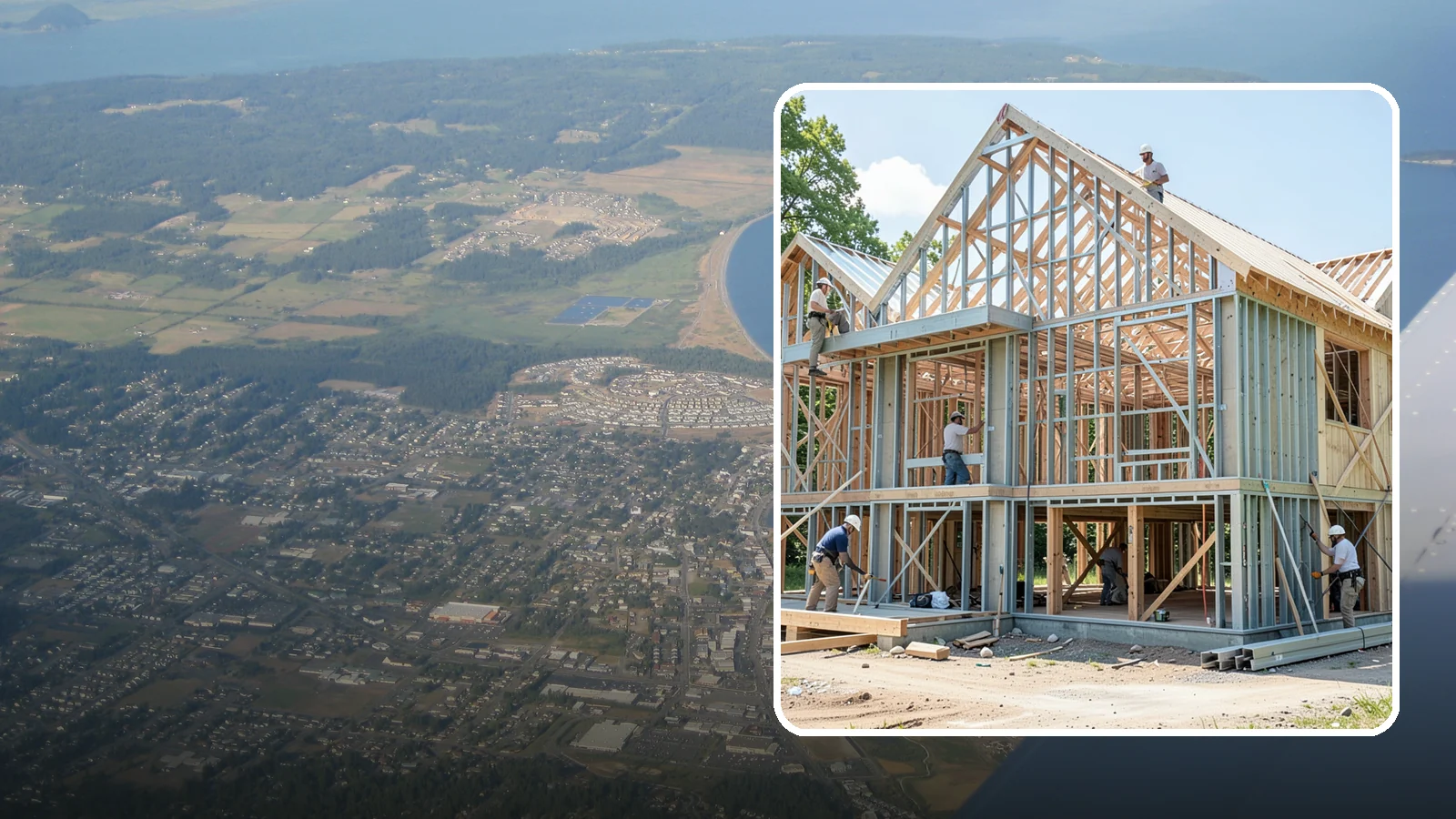 Steel Framing in Oak Harbor, Island County, WA - We install cold-formed and structural steel framing where longer spans, fire resistance, or strength demand more than wood.