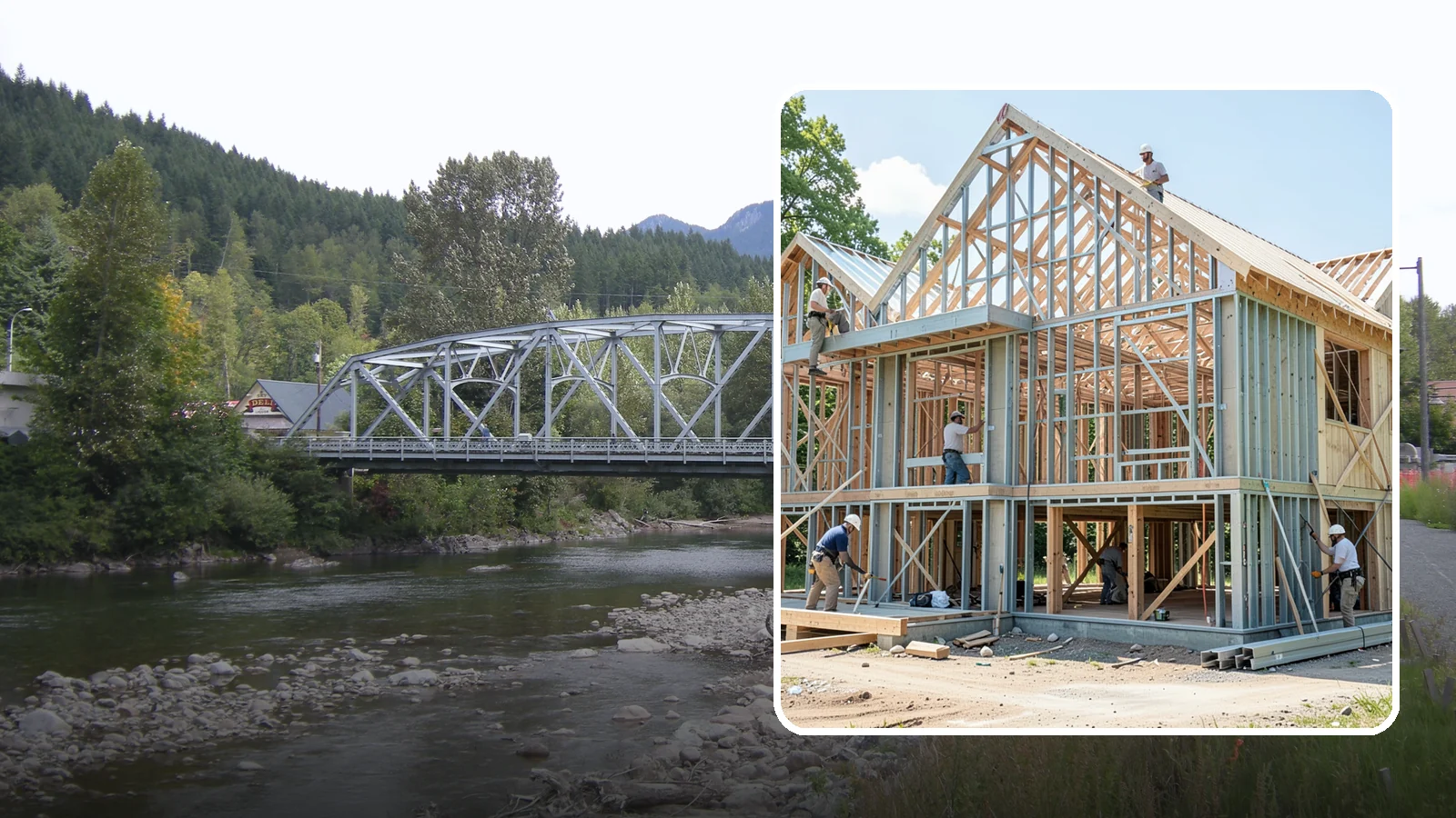 Steel Framing in Skykomish, King County, WA - We install cold-formed and structural steel framing where longer spans, fire resistance, or strength demand more than wood.