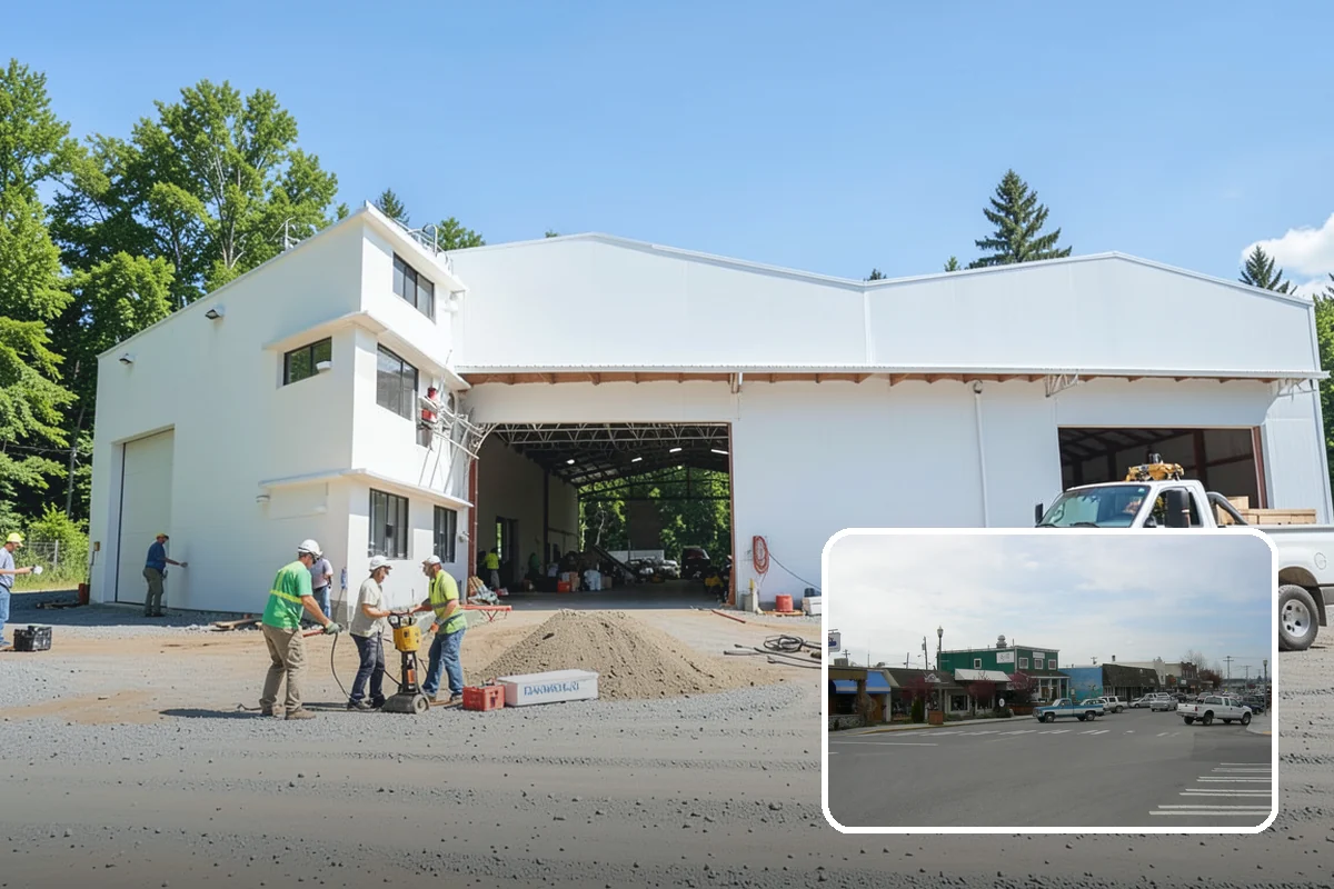 Steel Framing in Stanwood, Snohomish County, WA - Long clear spans without intermediate posts