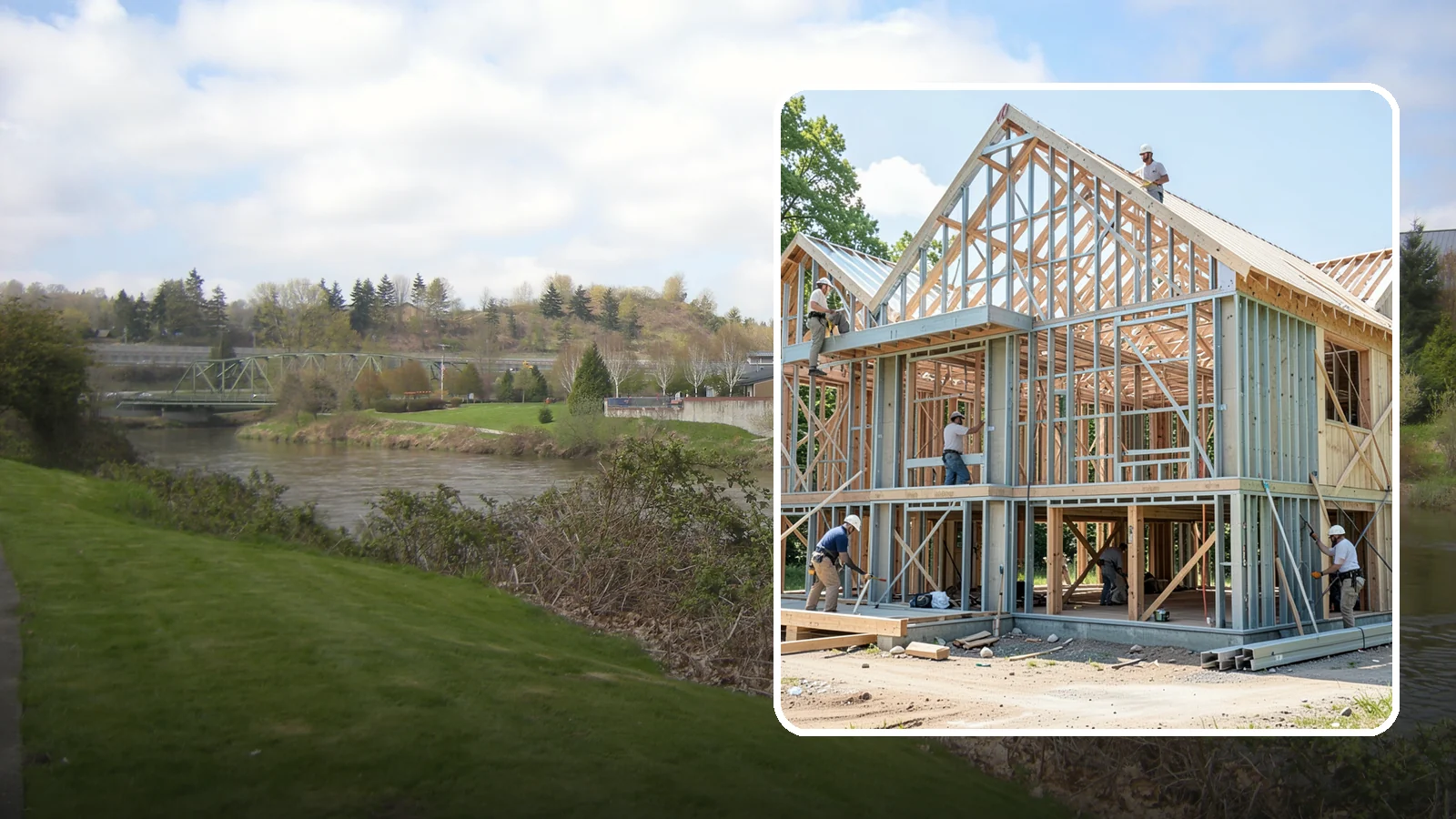 Steel Framing in Tukwila, King County, WA - We install cold-formed and structural steel framing where longer spans, fire resistance, or strength demand more than wood.