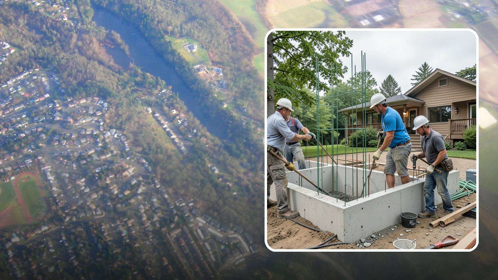 Stem Wall Construction in Algona, King County, WA - We build reinforced stem walls that carry your home from the footing up to the framed floor above.