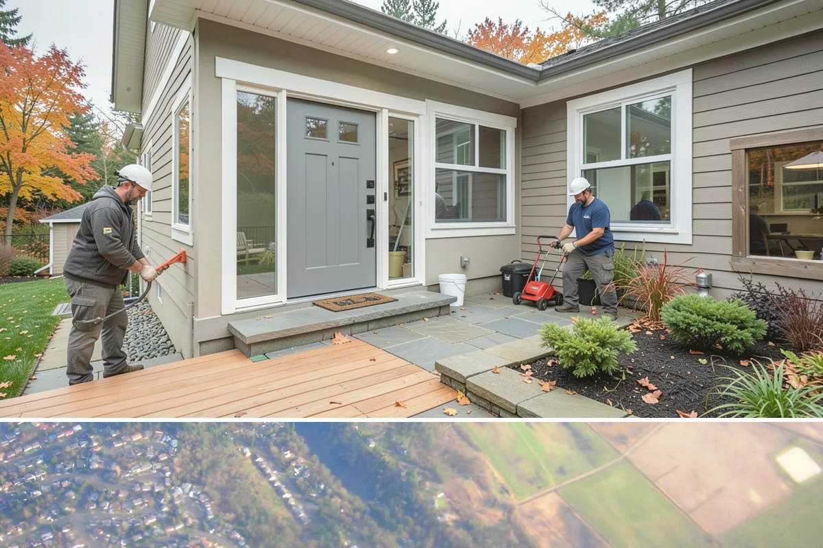 Stem Wall Construction in Algona, King County, WA - Stem wall pours are scheduled around drier windows and protected from heavy rain so the concrete cures to full strength.