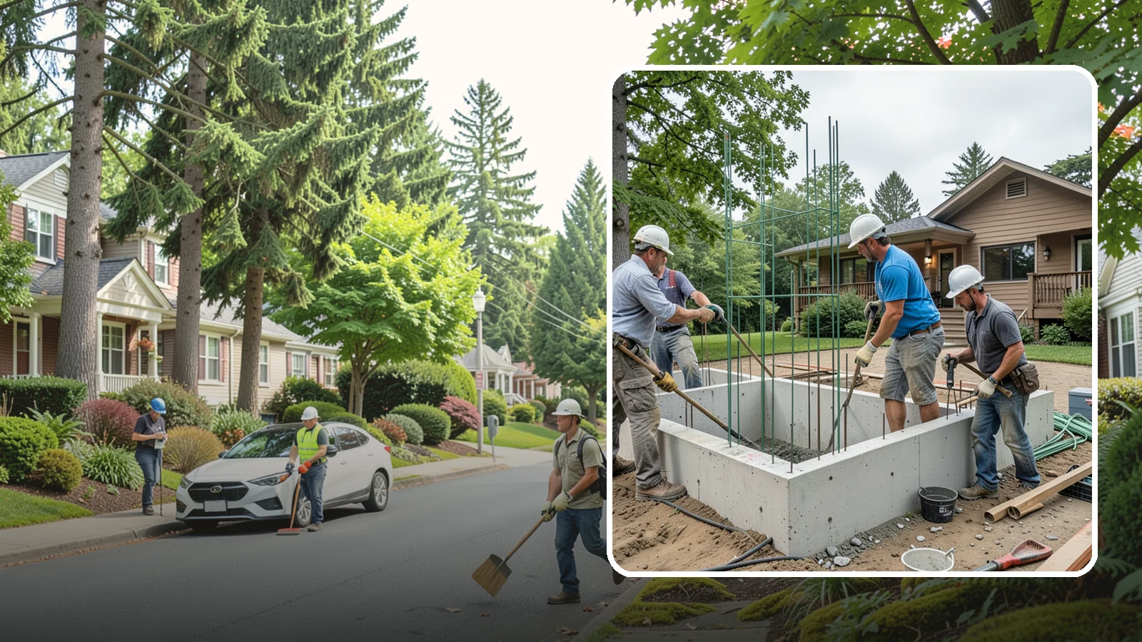 Stem Wall Construction in Beaux Arts Village, King County, WA - We build reinforced stem walls that carry your home from the footing up to the framed floor above.