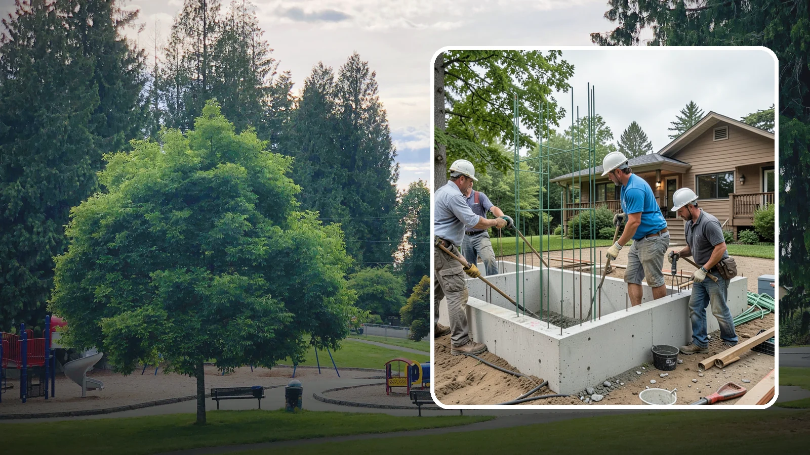 Stem Wall Construction in Bonney Lake, Pierce County, WA - We build reinforced stem walls that carry your home from the footing up to the framed floor above.