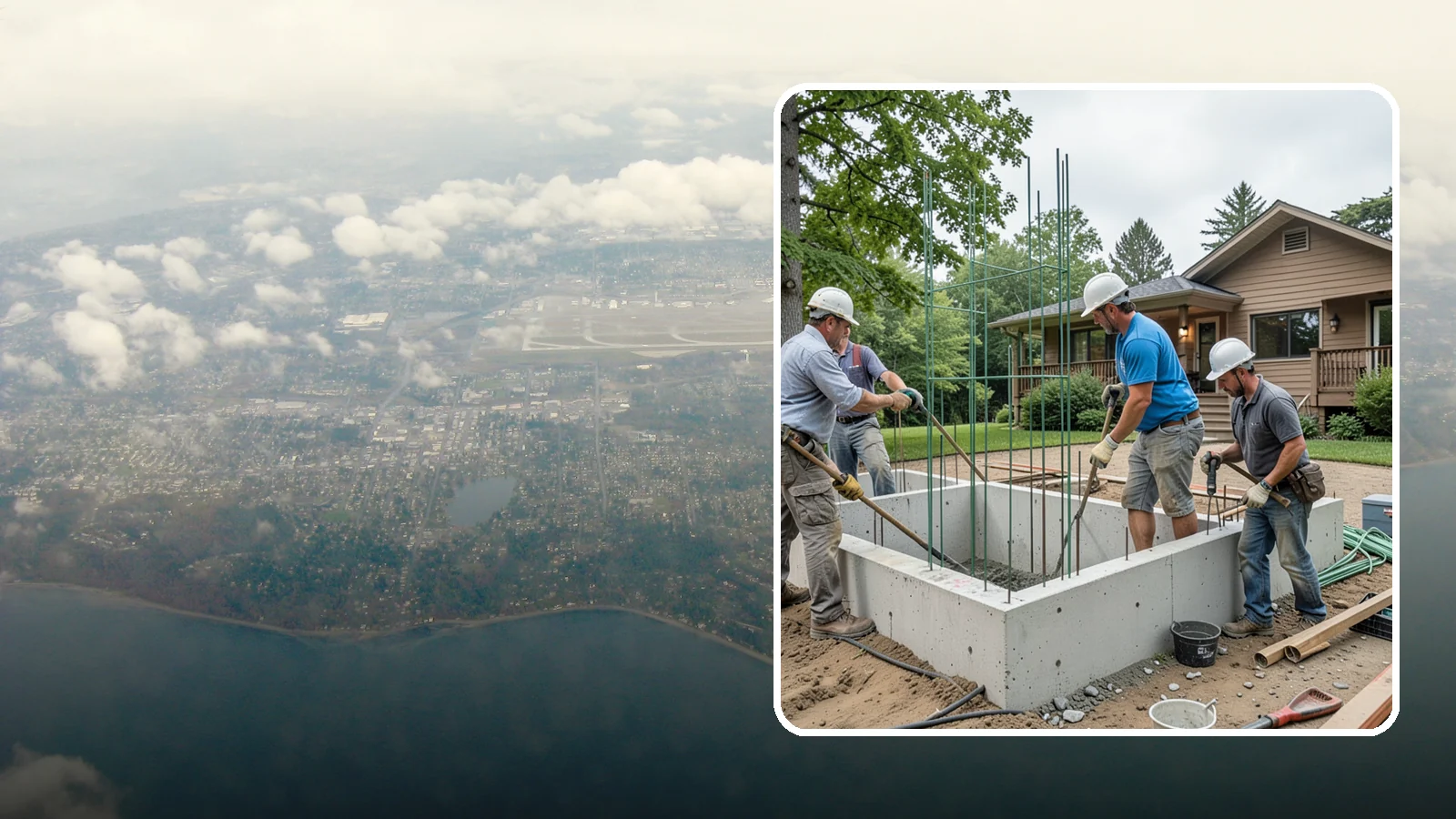 Stem Wall Construction in Burien, King County, WA - We build reinforced stem walls that carry your home from the footing up to the framed floor above.