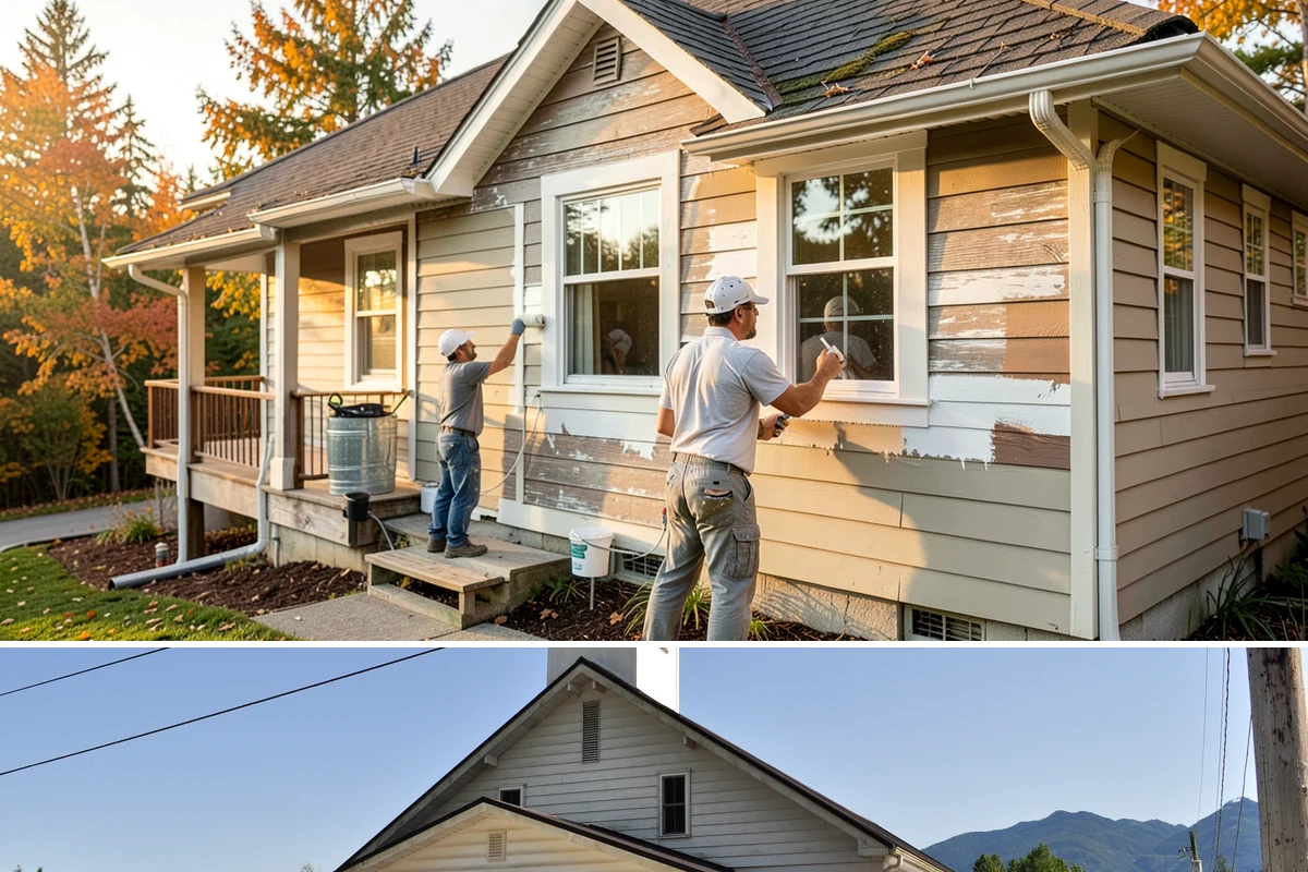 Stem Wall Construction in Concrete, Skagit County, WA - Stem wall pours are scheduled around drier windows and protected from heavy rain so the concrete cures to full strength.