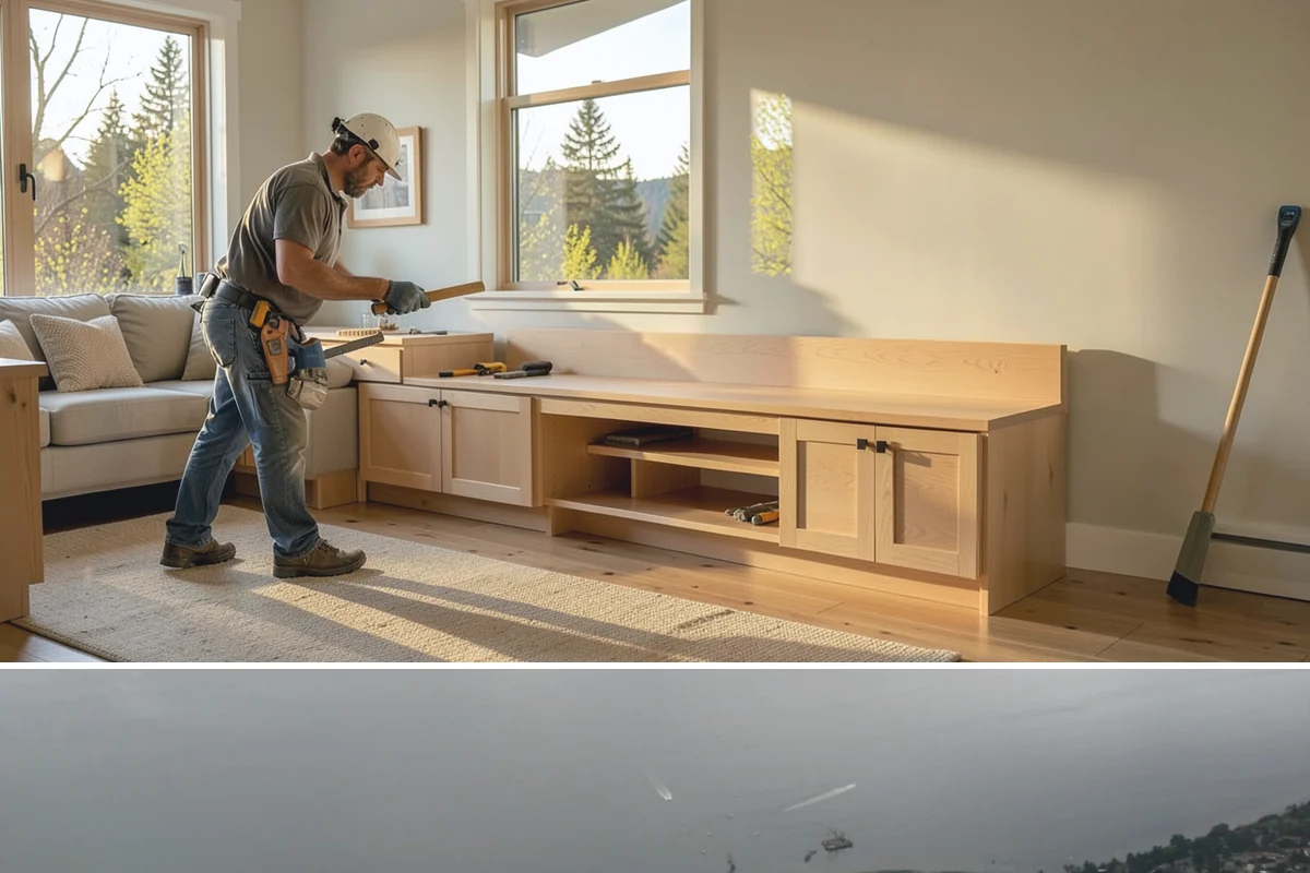 Stem Wall Construction in Des Moines, King County, WA - Stem wall pours are scheduled around drier windows and protected from heavy rain so the concrete cures to full strength.