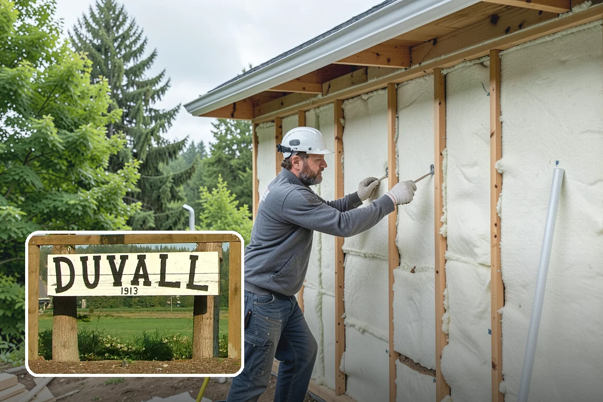 Stem Wall Construction in Duvall, King County, WA - Framing lifted safely above wet grade and standing water