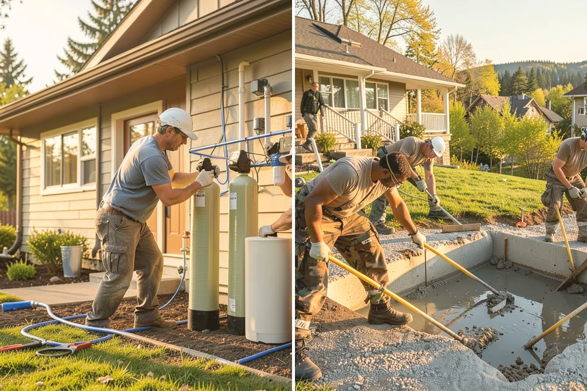 Stem Wall Construction in Eatonville, Pierce County, WA - Confirm footing elevations and lay out the wall lines