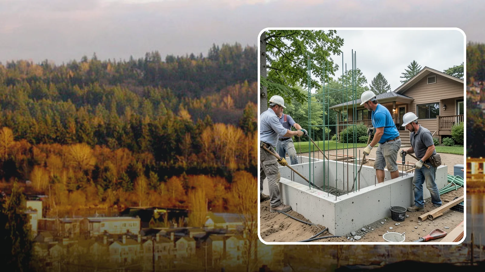 Stem Wall Construction in Kenmore, King County, WA - We build reinforced stem walls that carry your home from the footing up to the framed floor above.