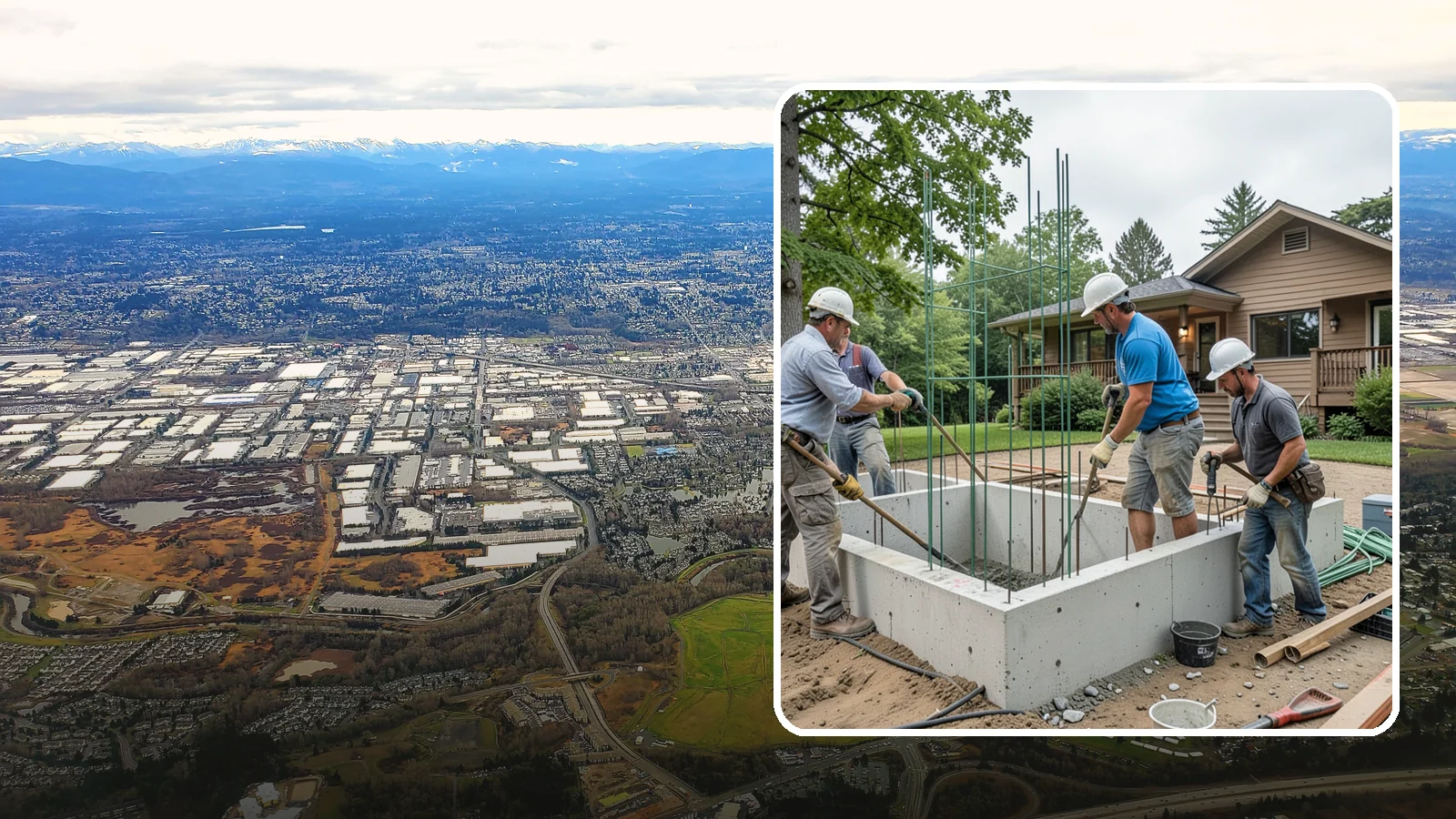 Stem Wall Construction in Kent, King County, WA - We build reinforced stem walls that carry your home from the footing up to the framed floor above.