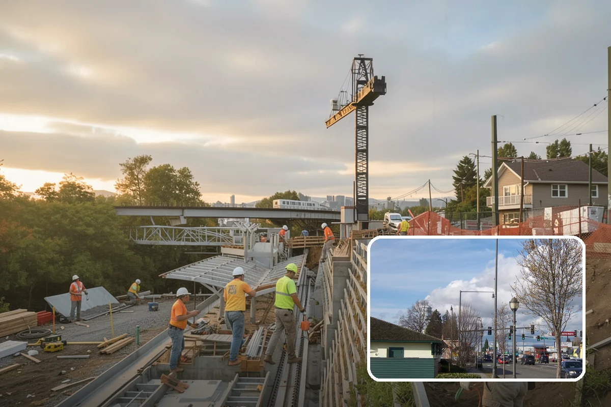 Stem Wall Construction in Marysville, Snohomish County, WA - Framing lifted safely above wet grade and standing water