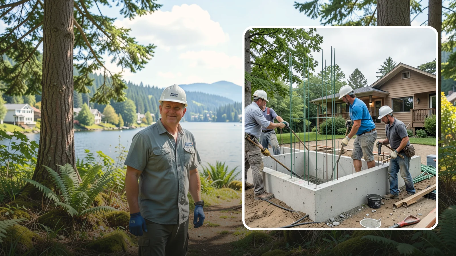 Stem Wall Construction in Milton, King County, WA - We build reinforced stem walls that carry your home from the footing up to the framed floor above.
