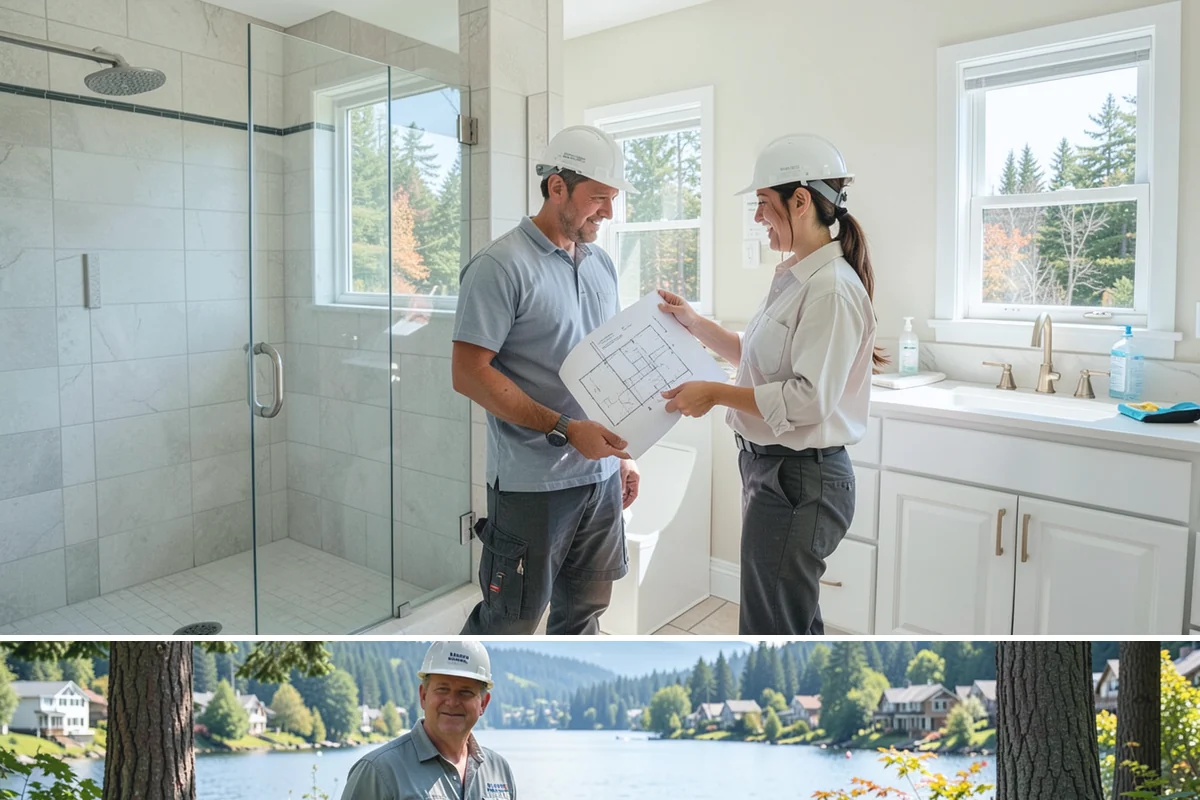 Stem Wall Construction in Milton, King County, WA - Stem wall pours are scheduled around drier windows and protected from heavy rain so the concrete cures to full strength.