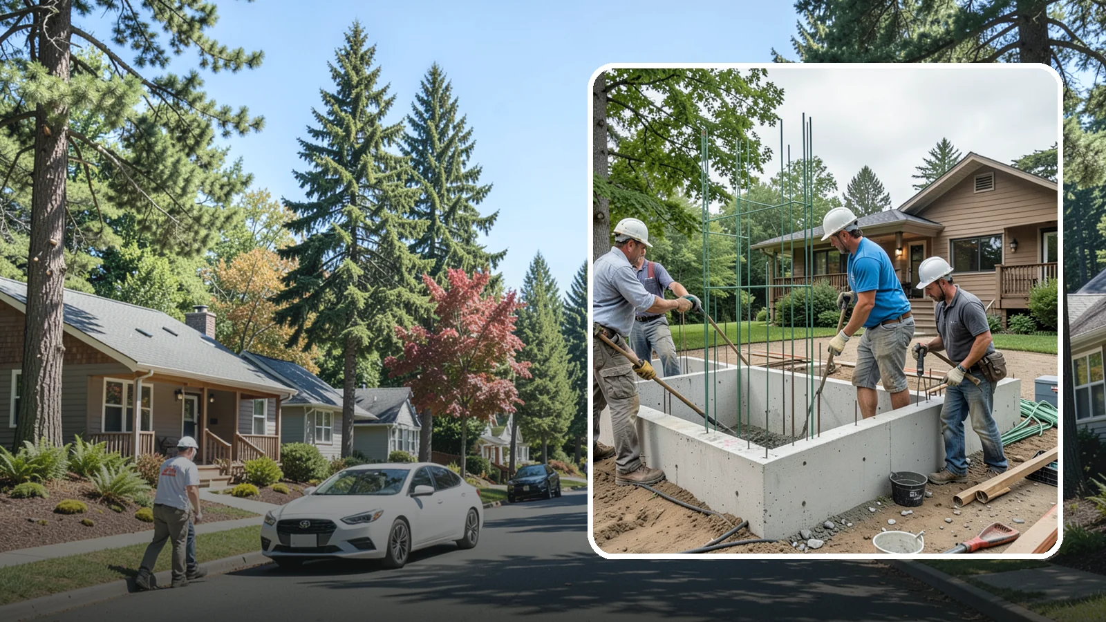 Stem Wall Construction in Orting, Pierce County, WA - We build reinforced stem walls that carry your home from the footing up to the framed floor above.