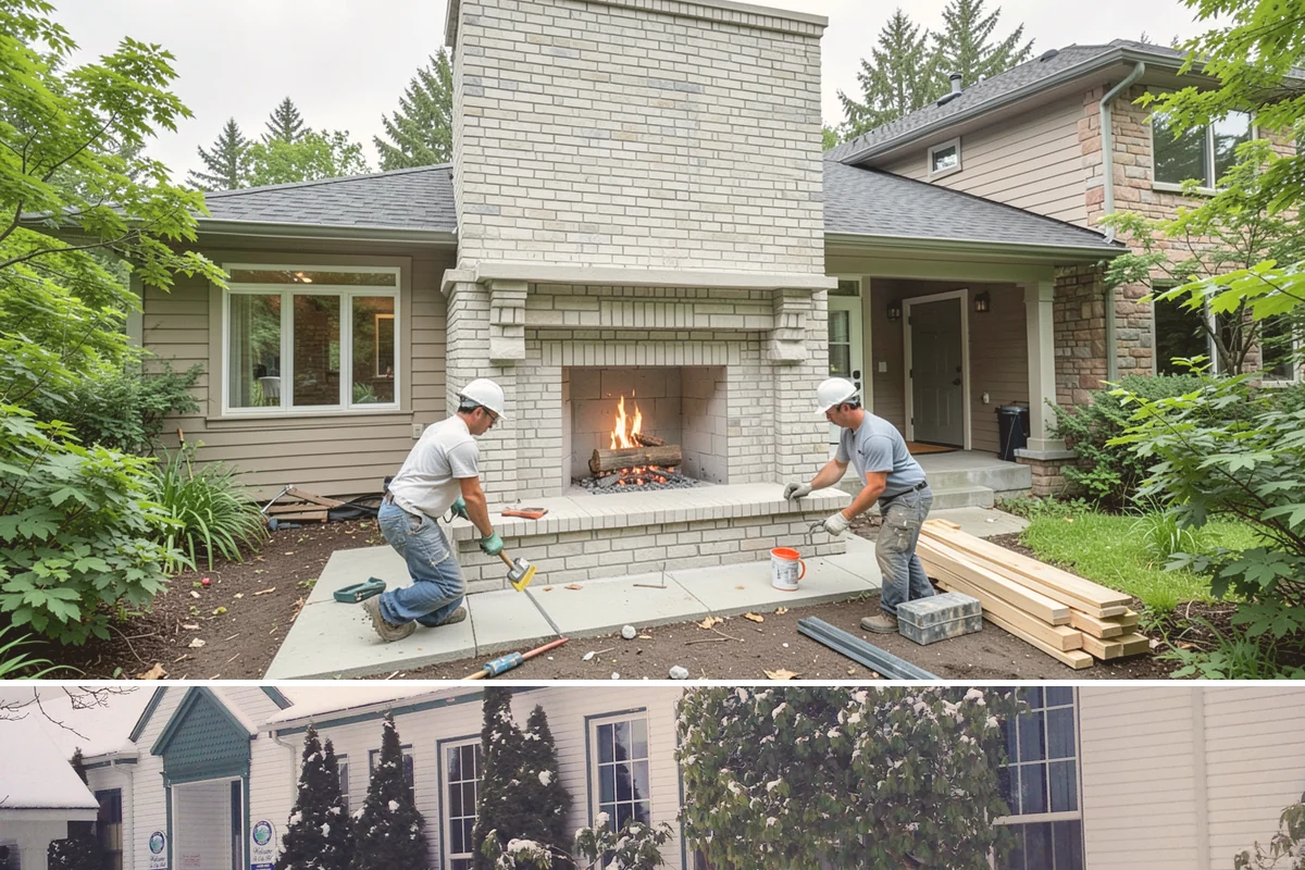 Stem Wall Construction in Pacific, King County, WA - Stem wall pours are scheduled around drier windows and protected from heavy rain so the concrete cures to full strength.