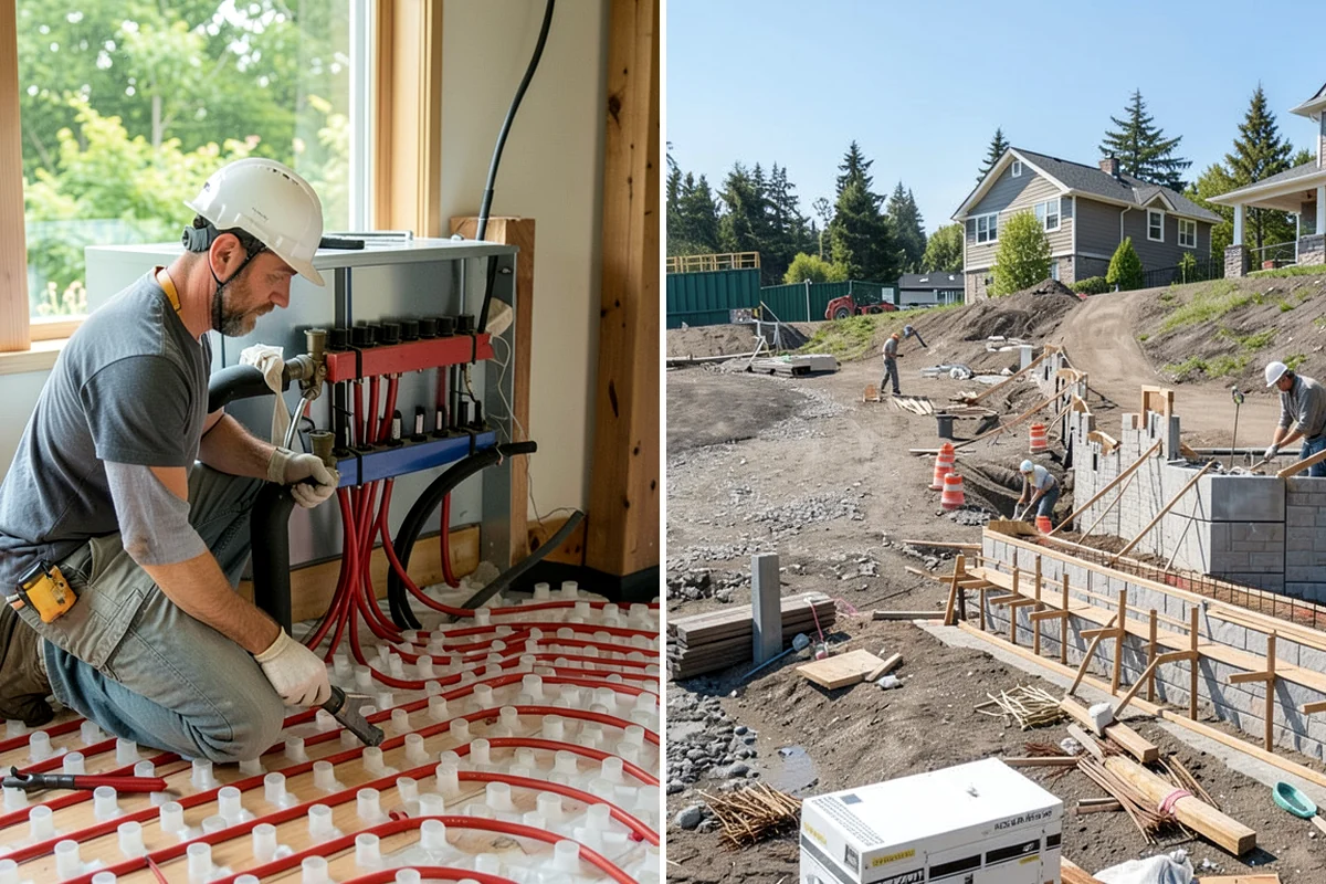 Stem Wall Construction in Puyallup, Pierce County, WA - Confirm footing elevations and lay out the wall lines