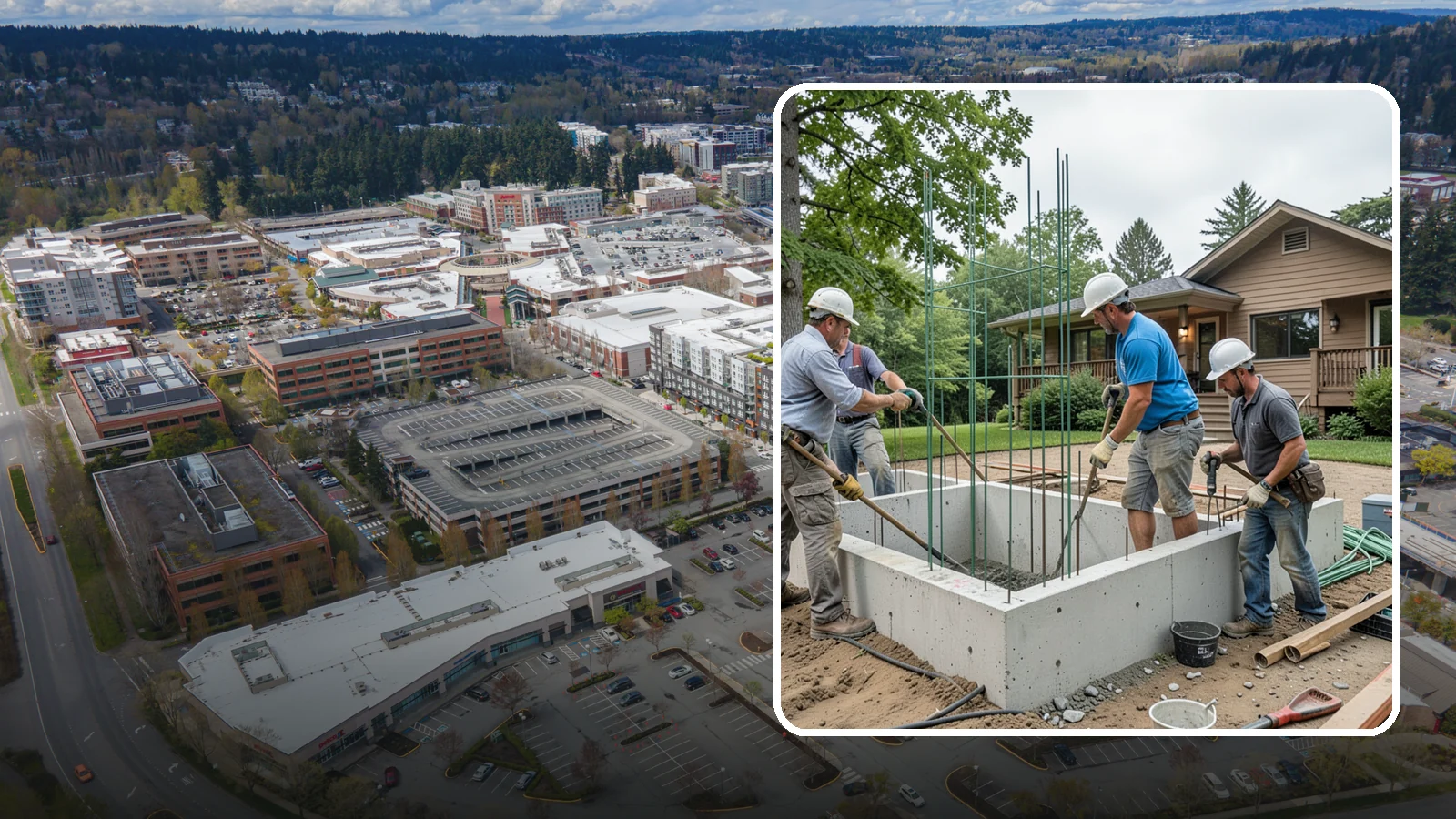 Stem Wall Construction in Redmond, King County, WA - We build reinforced stem walls that carry your home from the footing up to the framed floor above.