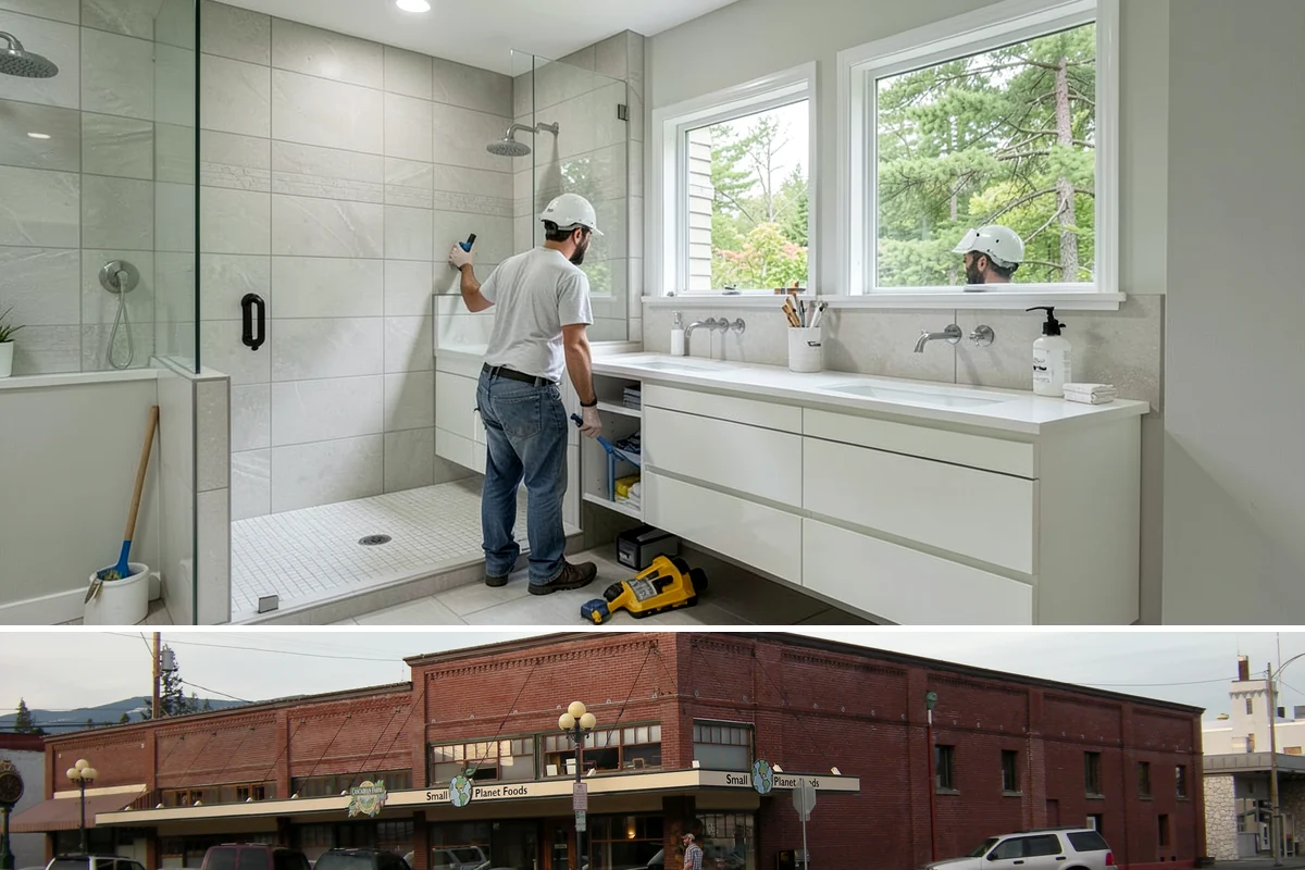 Stem Wall Construction in Sedro-Woolley, Skagit County, WA - Stem wall pours are scheduled around drier windows and protected from heavy rain so the concrete cures to full strength.