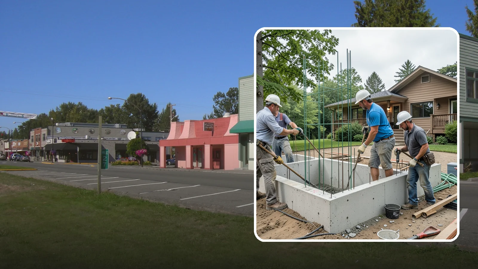 Stem Wall Construction in Snoqualmie, King County, WA - We build reinforced stem walls that carry your home from the footing up to the framed floor above.