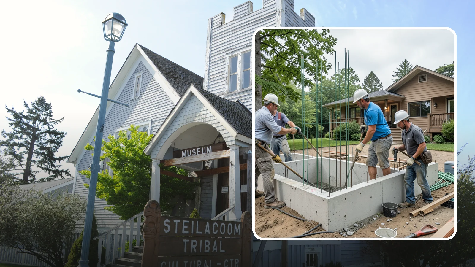 Stem Wall Construction in Steilacoom, Pierce County, WA - We build reinforced stem walls that carry your home from the footing up to the framed floor above.