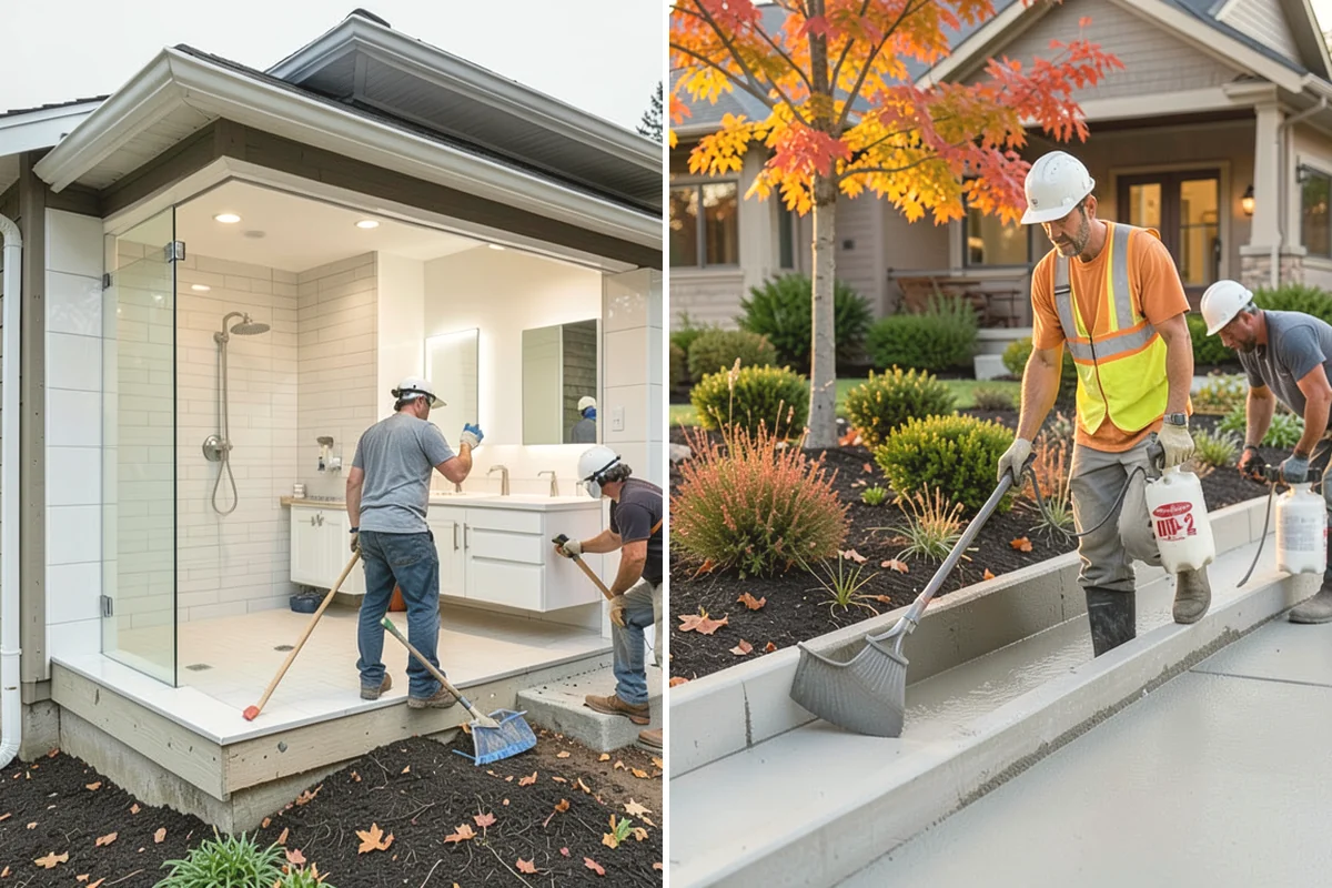 Stone Fireplace Installation in Black Diamond, King County, WA - Prepare and moisture-protect the substrate