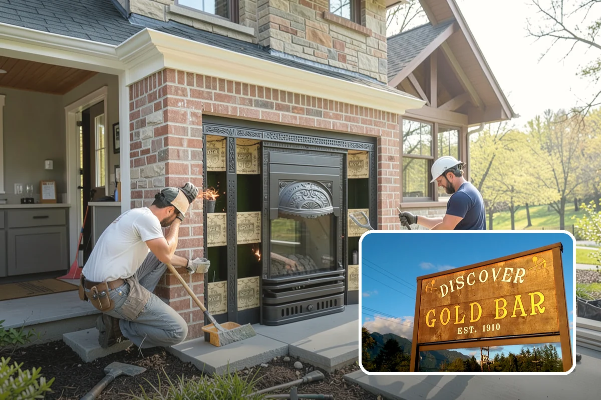 Stone Fireplace Installation in Gold Bar, Snohomish County, WA - Natural texture that suits Northwest homes