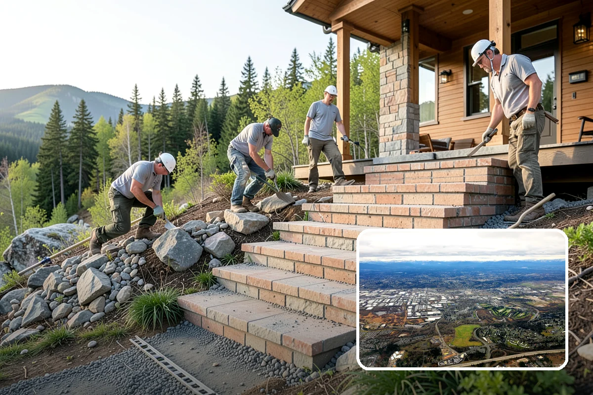Stone Fireplace Installation in Kent, King County, WA - Natural texture that suits Northwest homes