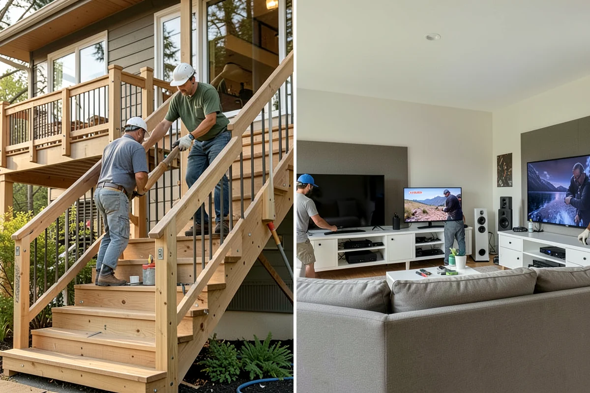 Stone Fireplace Installation in Lake Forest Park, King County, WA - Prepare and moisture-protect the substrate