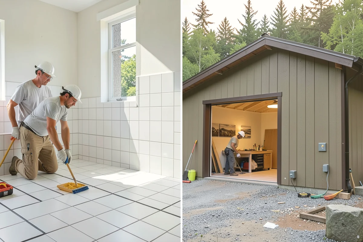Stone Fireplace Installation in North Bend, King County, WA - Prepare and moisture-protect the substrate