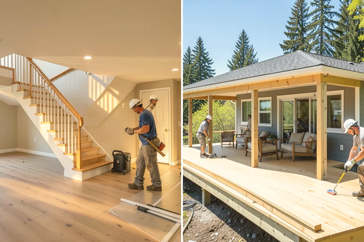 Stone Fireplace Installation in Orting, Pierce County, WA - Prepare and moisture-protect the substrate