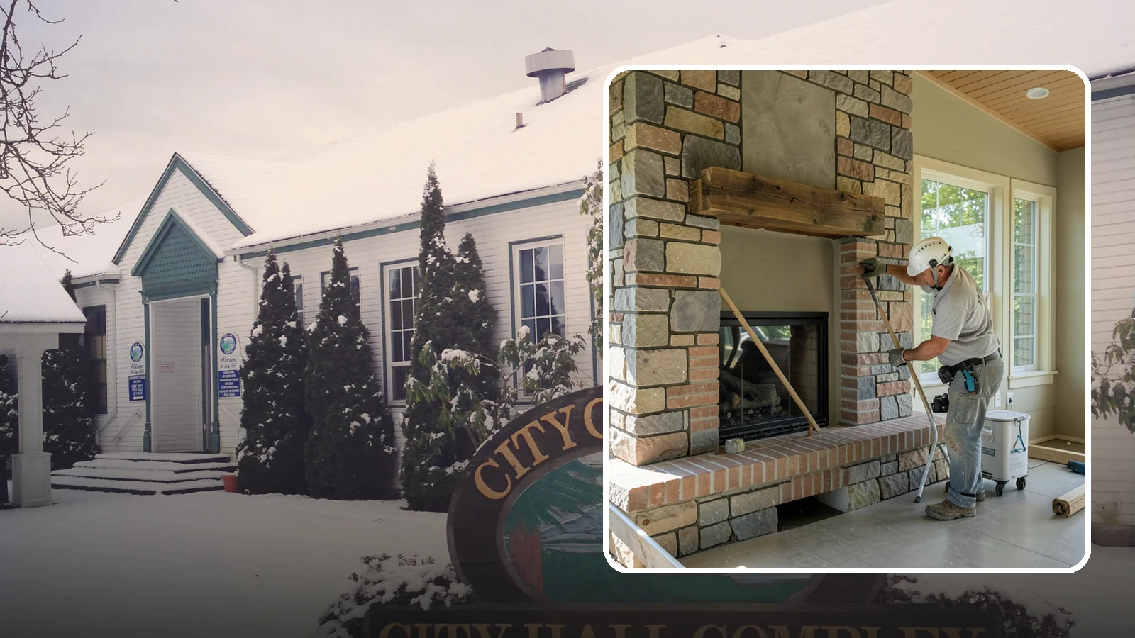 Stone Fireplace Installation in Pacific, King County, WA - Full stone fireplace faces that bring natural texture and Northwest lodge character home.