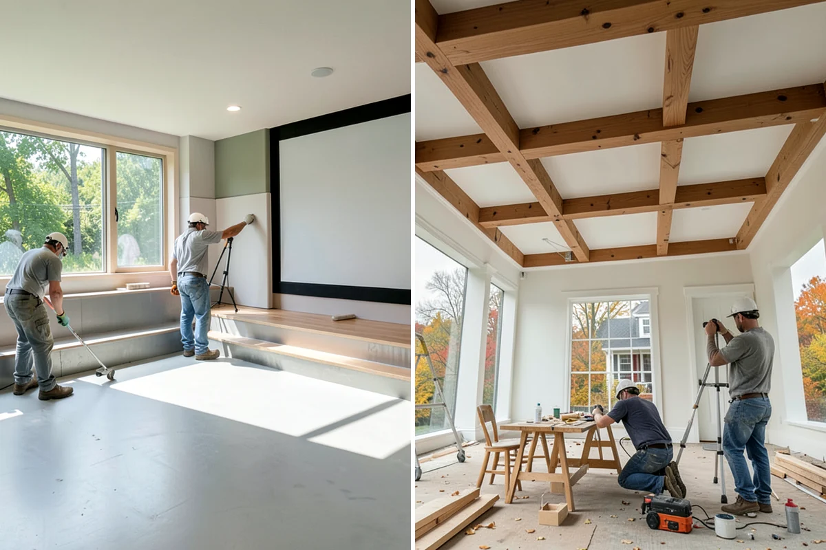 Stone Fireplace Installation in Pacific, King County, WA - Prepare and moisture-protect the substrate
