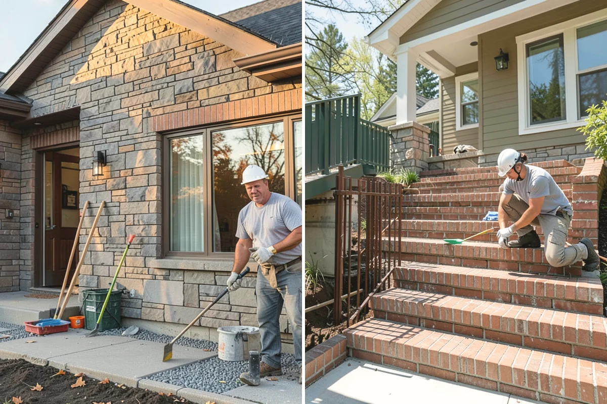 Stone Fireplace Installation in Ruston, Pierce County, WA - Prepare and moisture-protect the substrate