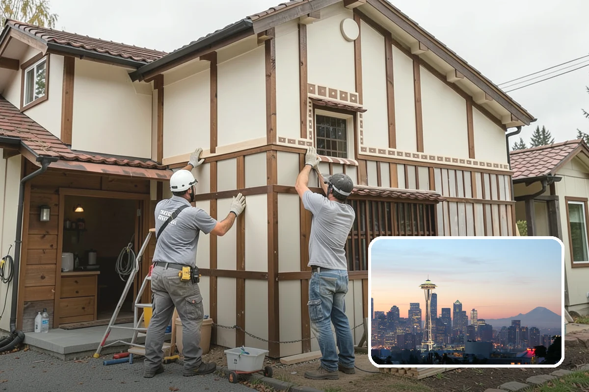 Stone Fireplace Installation in Seattle, King County, WA - Natural texture that suits Northwest homes