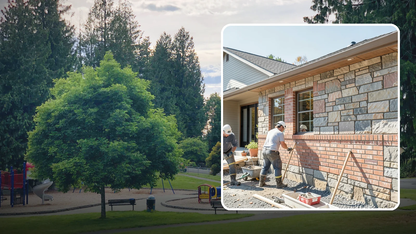 Stone Masonry in Bonney Lake, Pierce County, WA - Natural stone masonry that brings timeless texture to walls and features while withstanding PNW moisture.