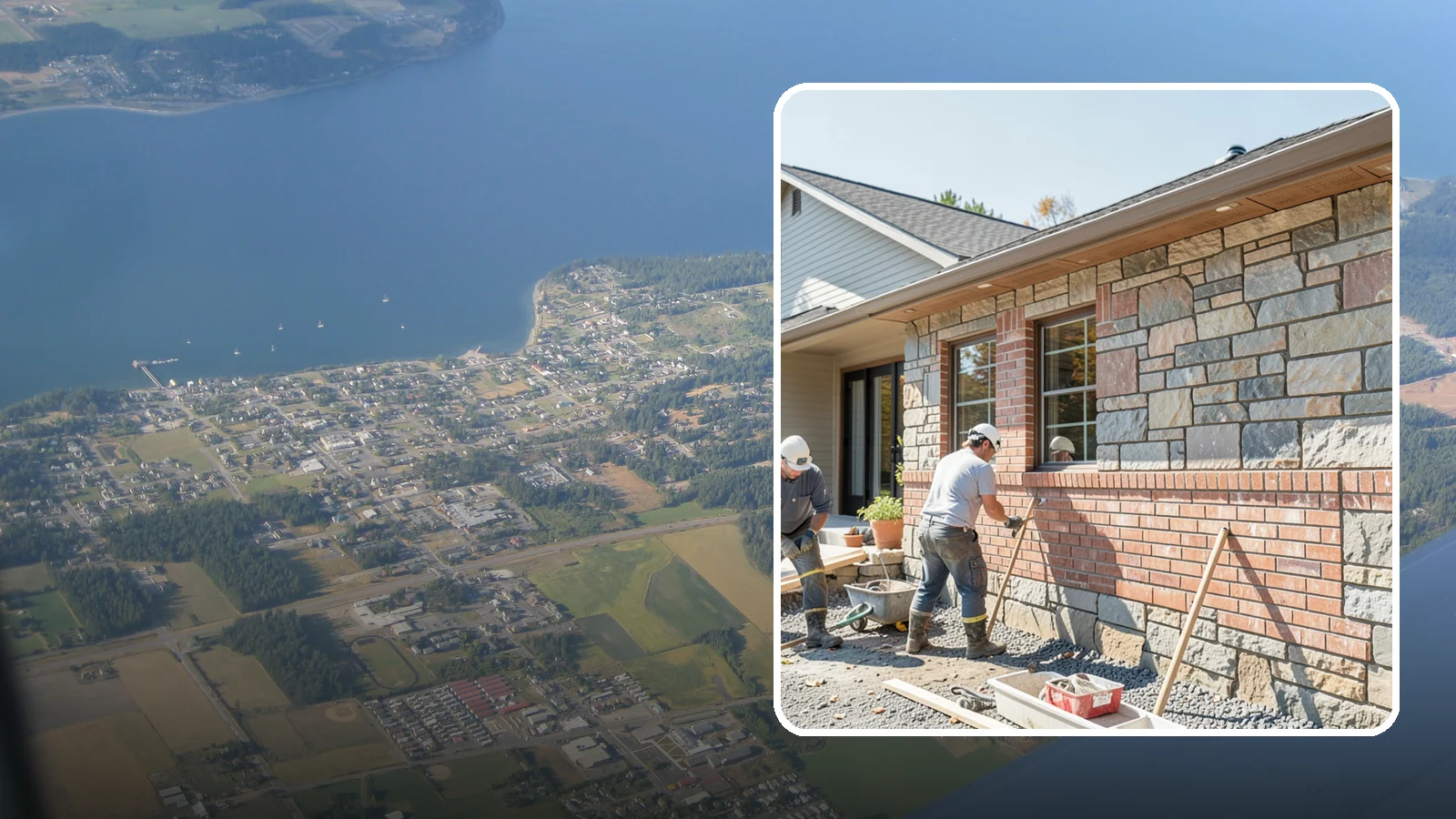 Stone Masonry in Coupeville, Island County, WA - Natural stone masonry that brings timeless texture to walls and features while withstanding PNW moisture.