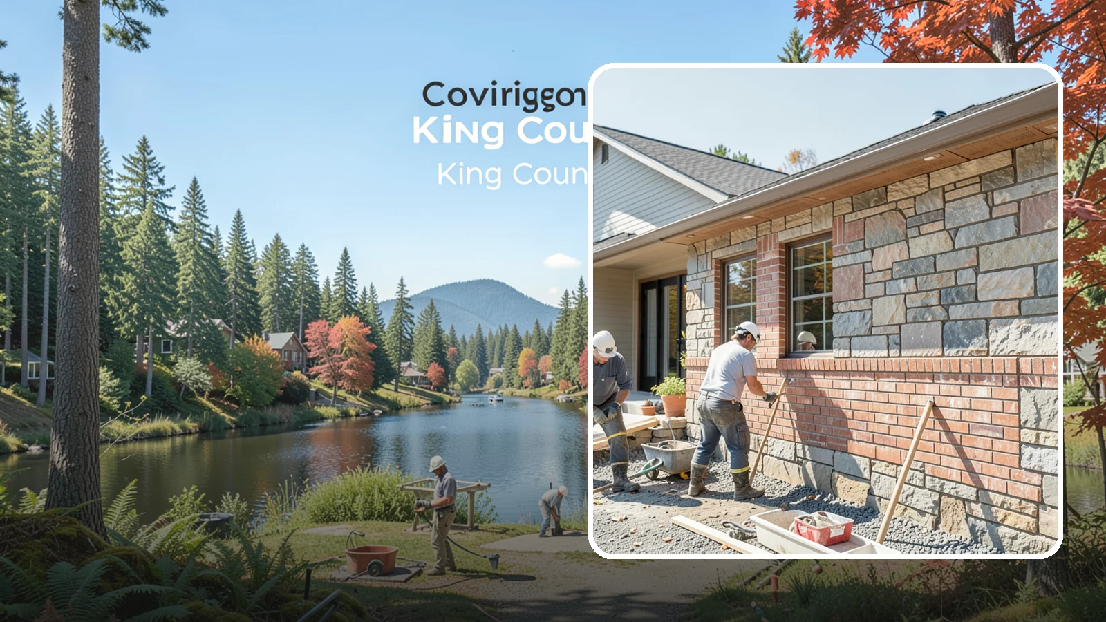 Stone Masonry in Covington, King County, WA - Natural stone masonry that brings timeless texture to walls and features while withstanding PNW moisture.