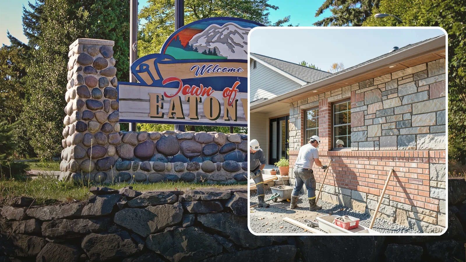Stone Masonry in Eatonville, Pierce County, WA - Natural stone masonry that brings timeless texture to walls and features while withstanding PNW moisture.
