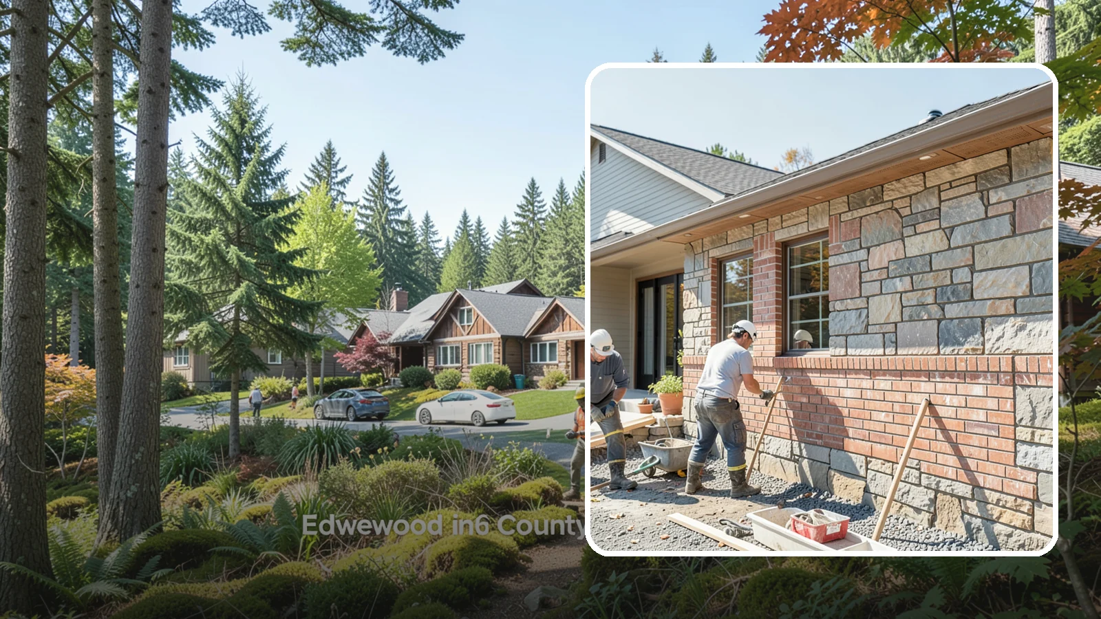 Stone Masonry in Edgewood, Pierce County, WA - Natural stone masonry that brings timeless texture to walls and features while withstanding PNW moisture.