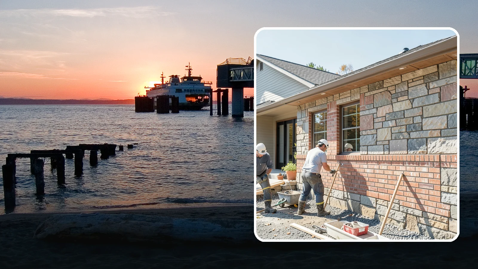 Stone Masonry in Edmonds, Snohomish County, WA - Natural stone masonry that brings timeless texture to walls and features while withstanding PNW moisture.
