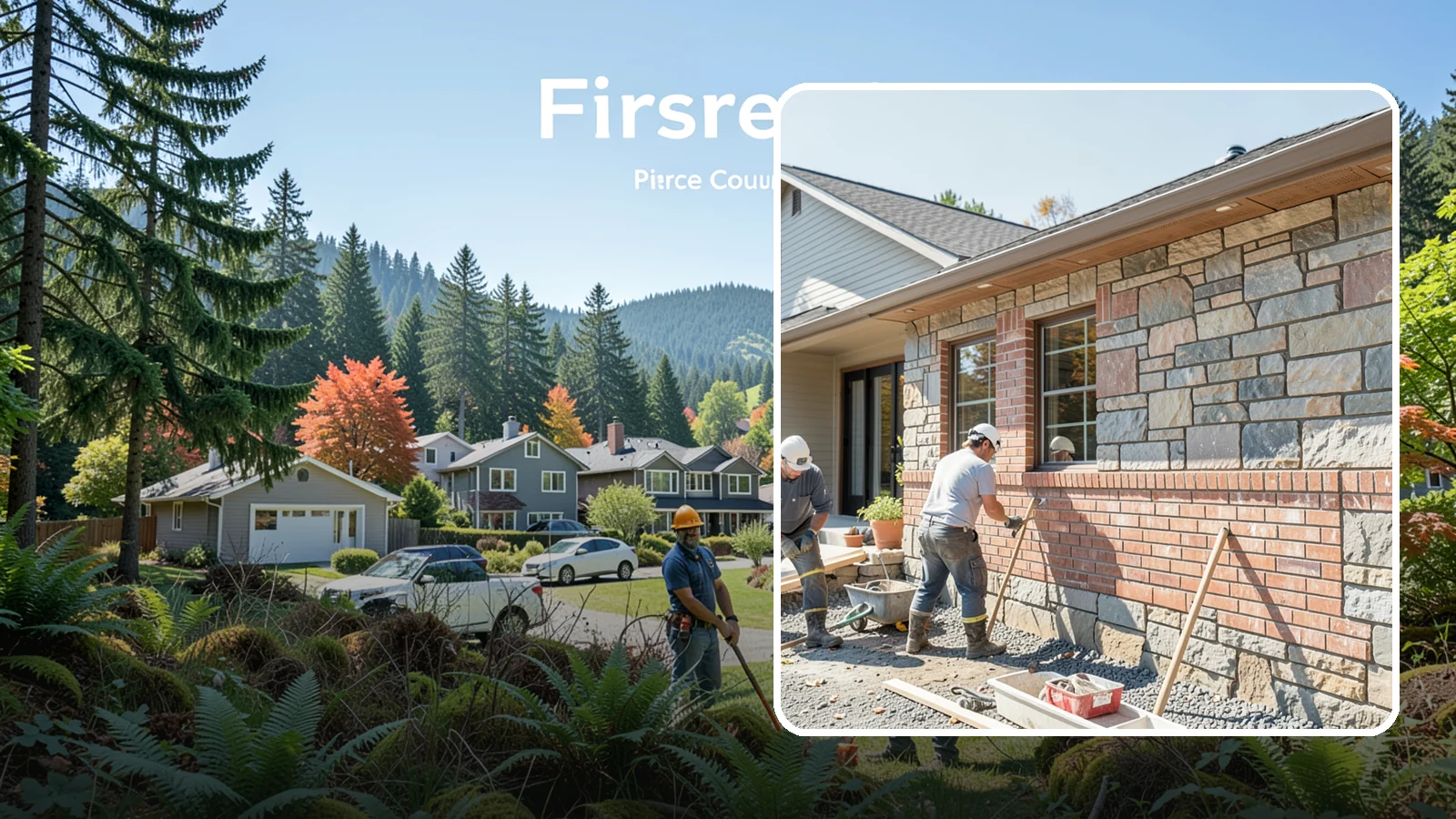 Stone Masonry in Fircrest, Pierce County, WA - Natural stone masonry that brings timeless texture to walls and features while withstanding PNW moisture.