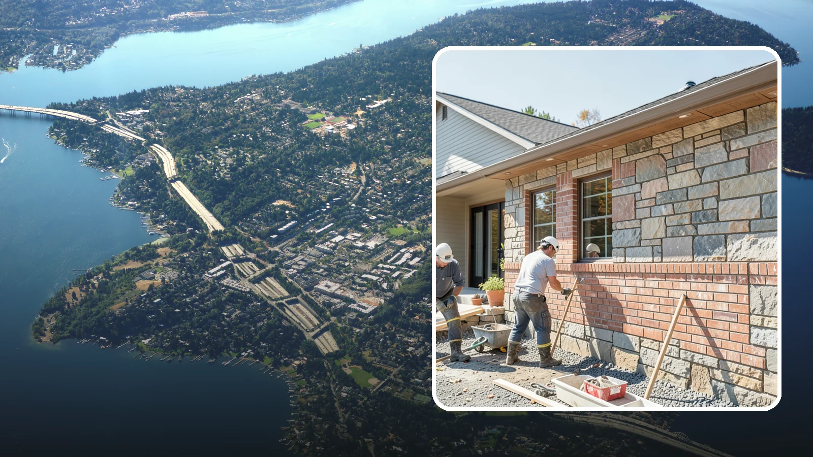Stone Masonry in Mercer Island, King County, WA - Natural stone masonry that brings timeless texture to walls and features while withstanding PNW moisture.