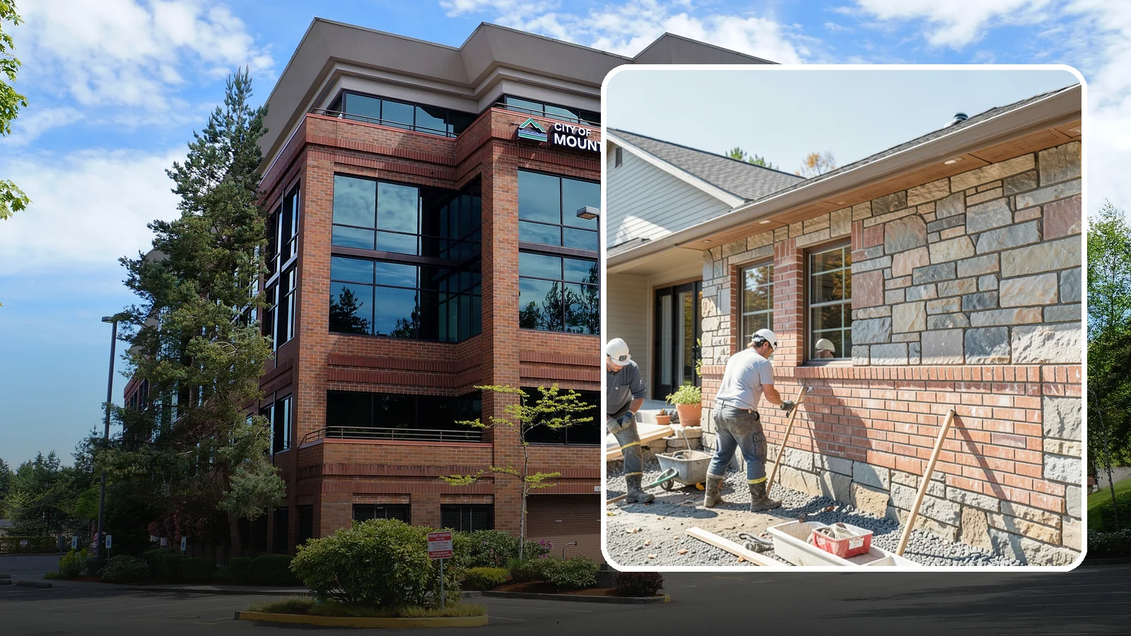 Stone Masonry in Mountlake Terrace, Snohomish County, WA - Natural stone masonry that brings timeless texture to walls and features while withstanding PNW moisture.