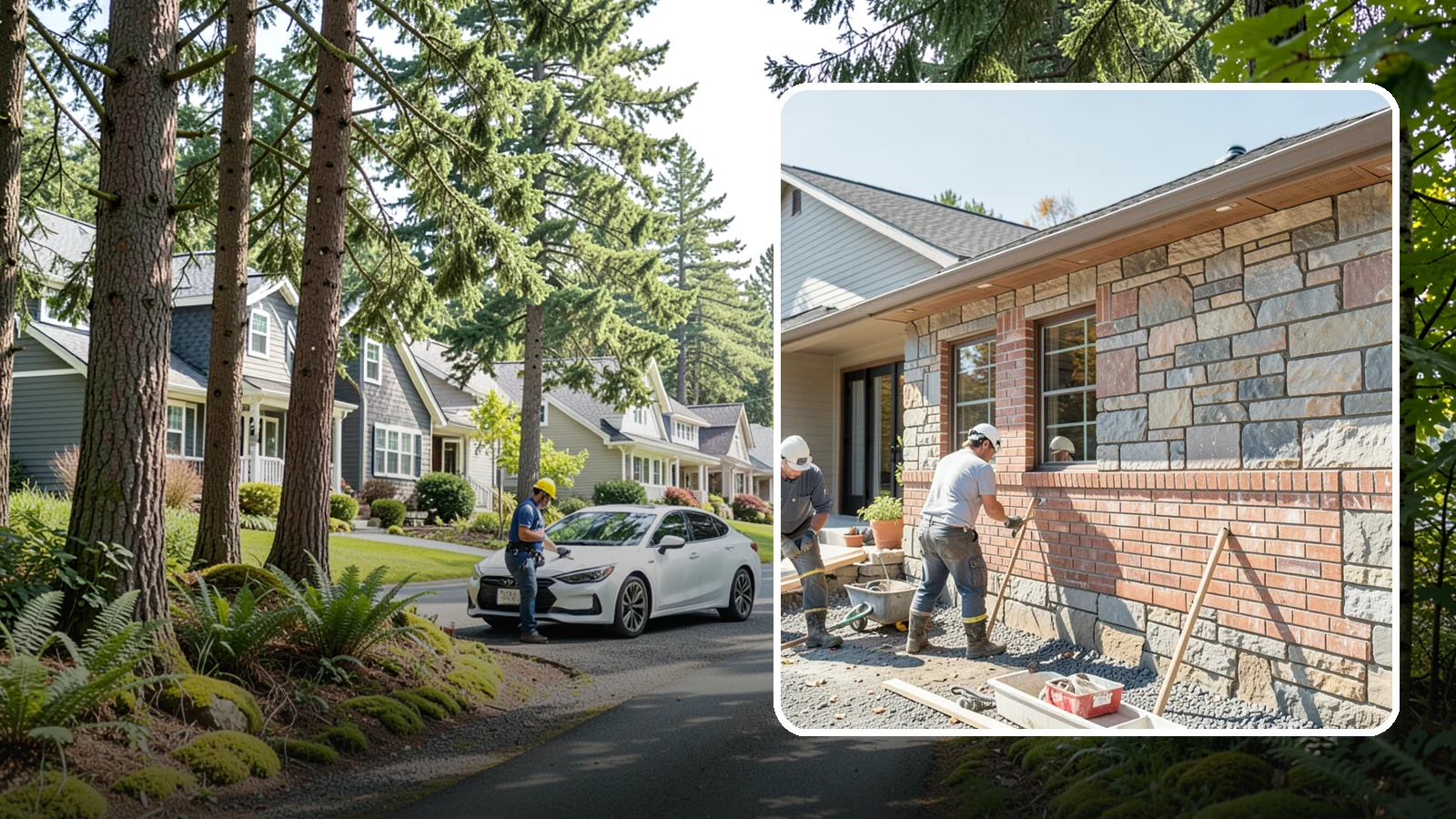 Stone Masonry in Normandy Park, King County, WA - Natural stone masonry that brings timeless texture to walls and features while withstanding PNW moisture.