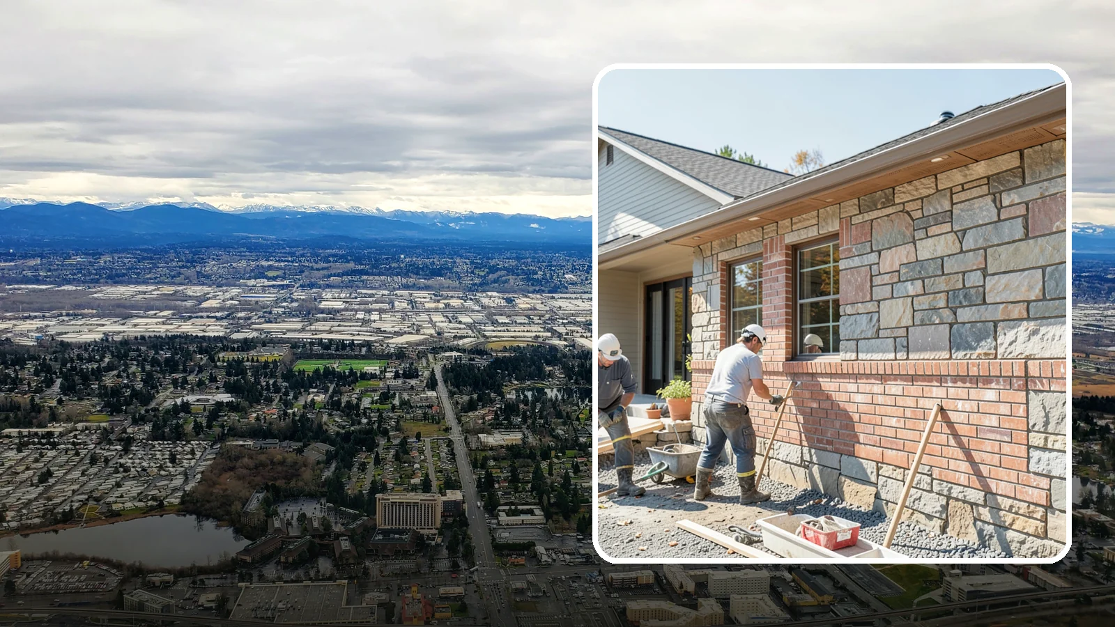 Stone Masonry in SeaTac, King County, WA - Natural stone masonry that brings timeless texture to walls and features while withstanding PNW moisture.
